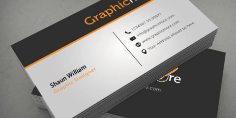 Clean Corporate Business Card Design Free PSD File