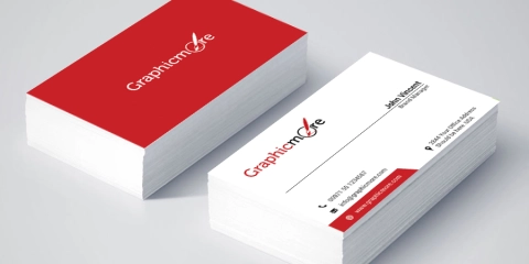 Red Business Card Design