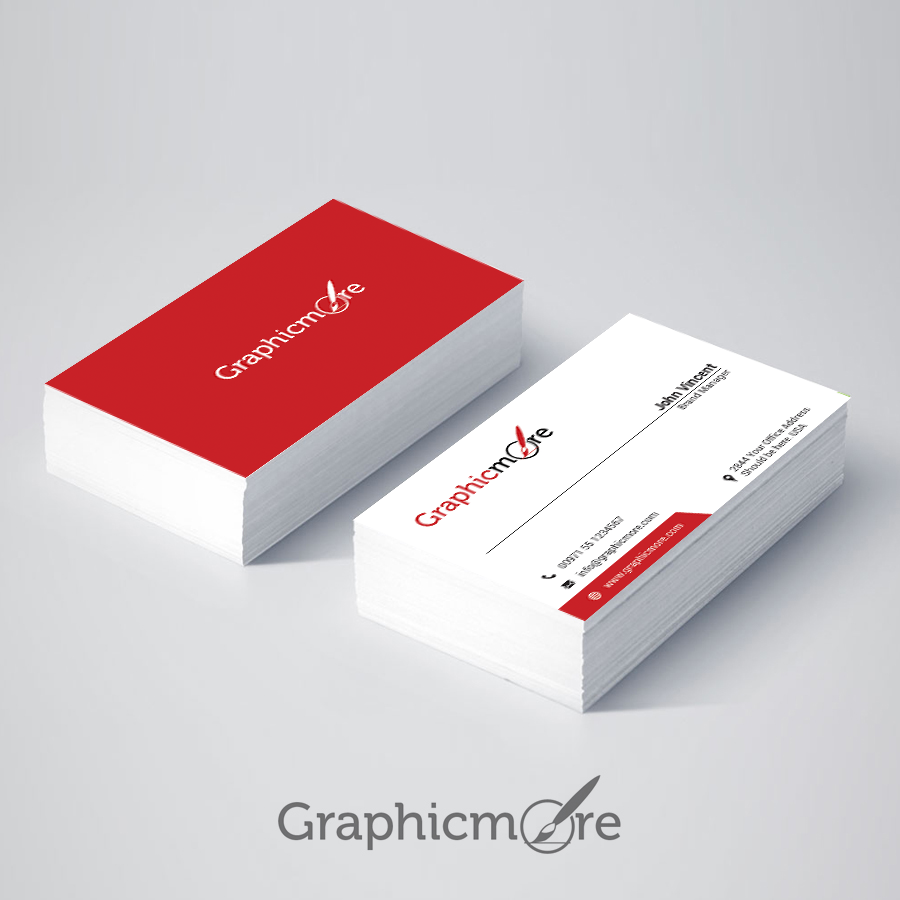 Red Business Card Design - Download Free Vectors, Free PSD Regarding Free Business Cards Templates For Word