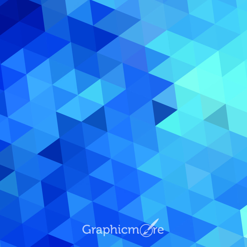 Abstract Polygonal Blue Background