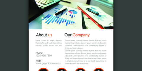 Corporate Accounting Flyer Design Free PSD File