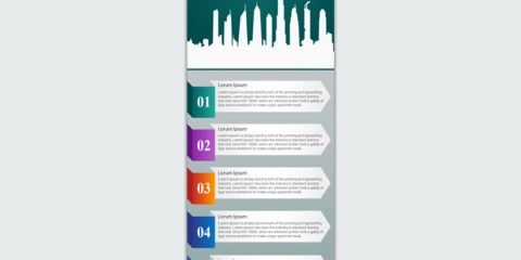 Dubai Infographic Design Free PSD