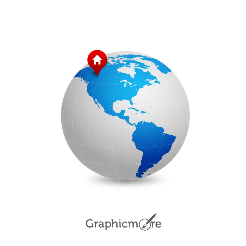 Earth Map Vector Icon Design Free Vector File