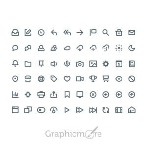 Icons Set Design Free PSD File