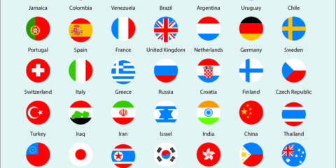 International Flags Icons Pack Free Vector File