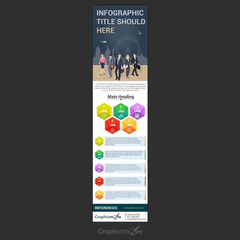 Multipurpose Infographic Design Free PSD