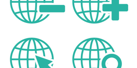 World Shape Icons Design Free Vector File