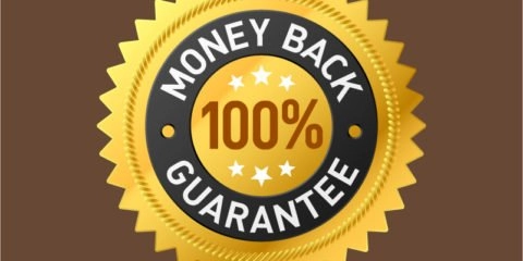 100% Money Back Guarantee Badge Design Free Vector