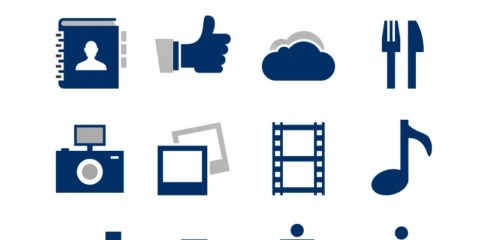 16 iOS Tab Bar Vector Icons Set Design