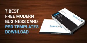 7 Best Free Modern Business Card PSD Templates Download