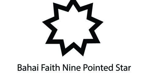Bahai Faith Nine Pointed Star Symbol Design Free Vector File