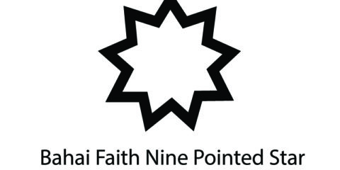 Bahai Faith Nine Pointed Star Symbol Design Free Vector File