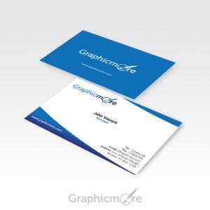 Blue Corporate Business Card Design Free PSD File