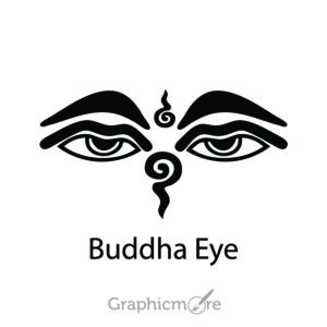 Buddha Eye Symbol Design Free Vector File
