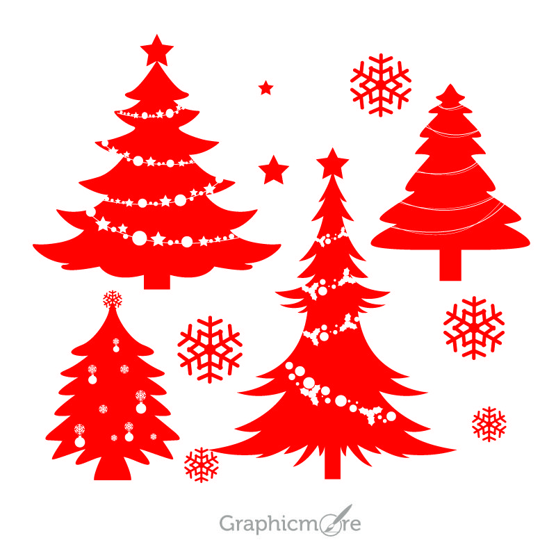 Download Christmas Tree Silhouette Design Free Vector File Download