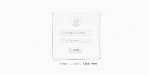 Classic Login Form Free PSD File by GraphicMore