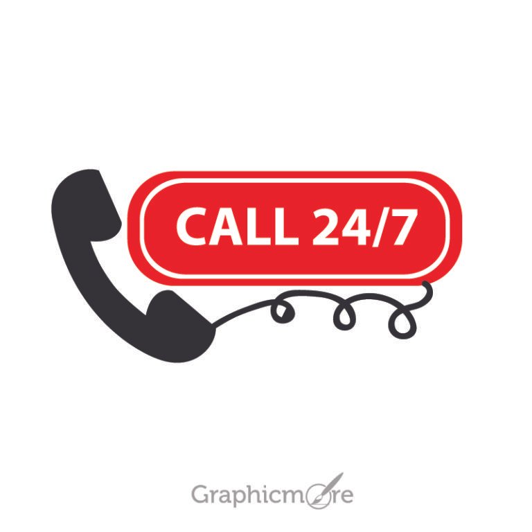 Contact Support Button Free Vector File by GraphicMore
