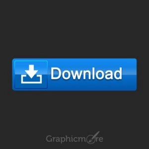 Creative Blue Download Button Free PSD File