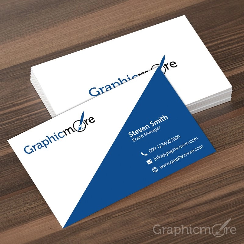 Creative Corporate Business Card Design Free PSD File by GraphicMore