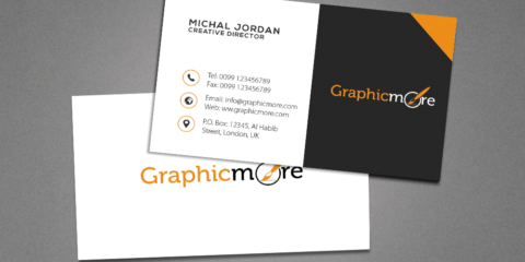 Creative Dark Business Card Design by Graphicmore