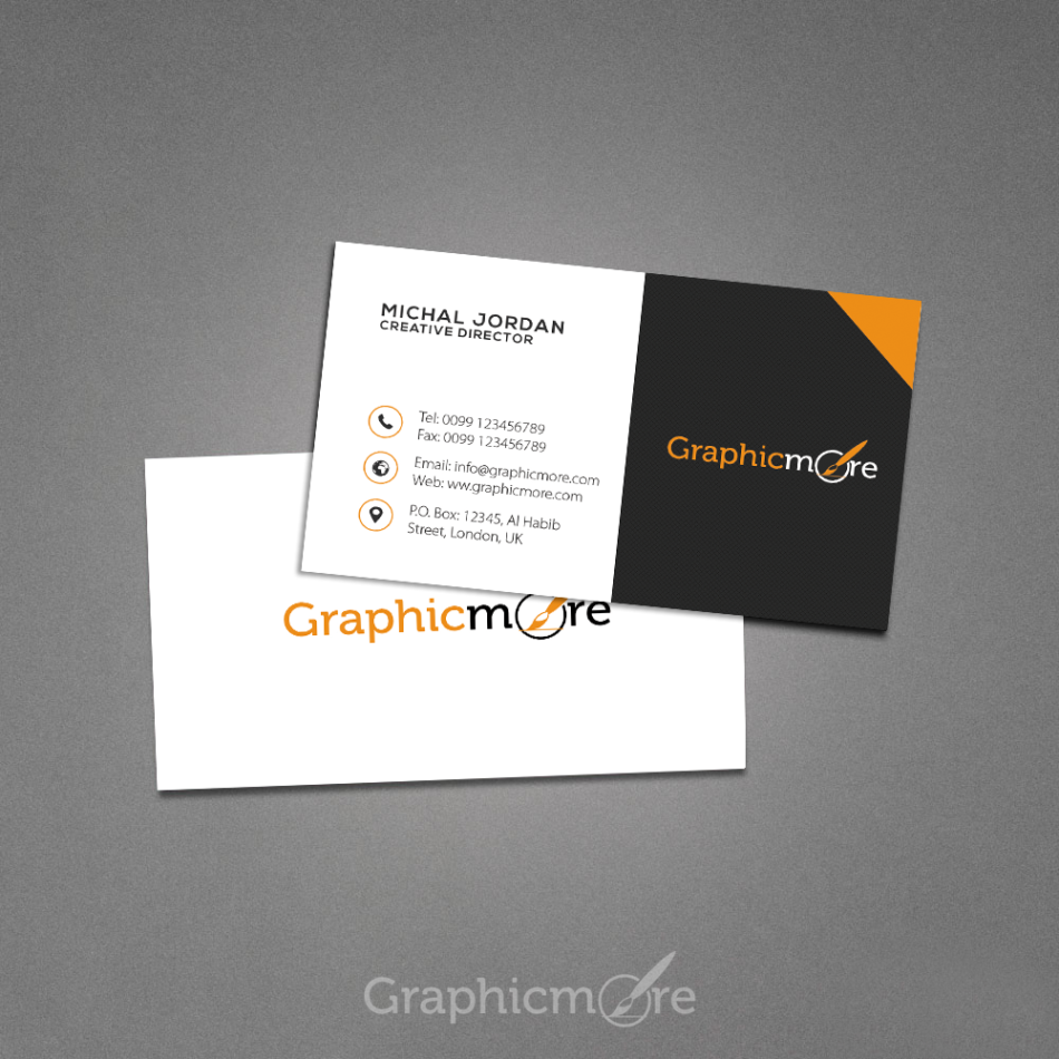 Creative Dark Business Card Design by Graphicmore