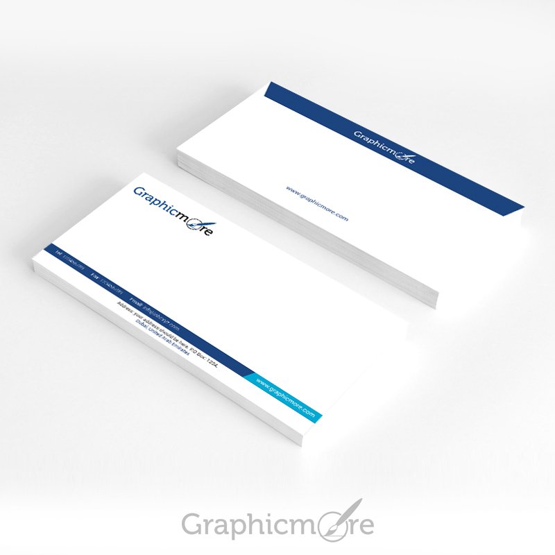 GraphicMore Navy Blue Envelope Design Free PSD File