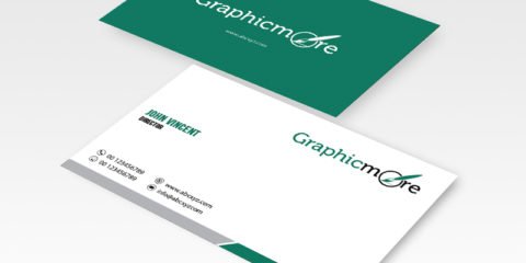 Green Corporate Business Card Design Free PSD File