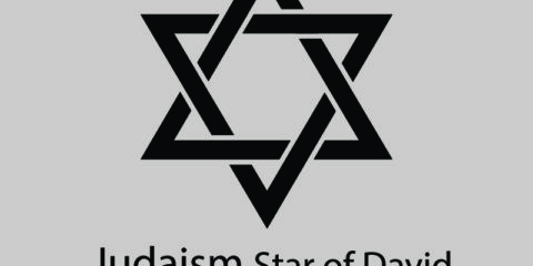 Judaism Star of David Symbol Design Free Vector File