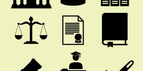 Law Icons Set Free Vector File by GraphicMore