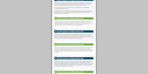 Professional Steps Infographic Design Free PSD File