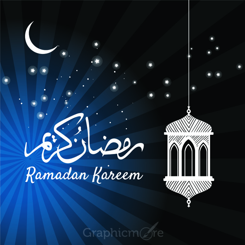 Ramadan Celebration Card Design Free Vector File
