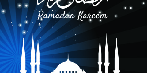 Ramadan Kareem Greeting Card Design Free Vector File