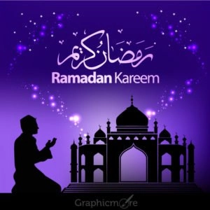 Ramadan Kareem Greeting Card Design by GraphicMore