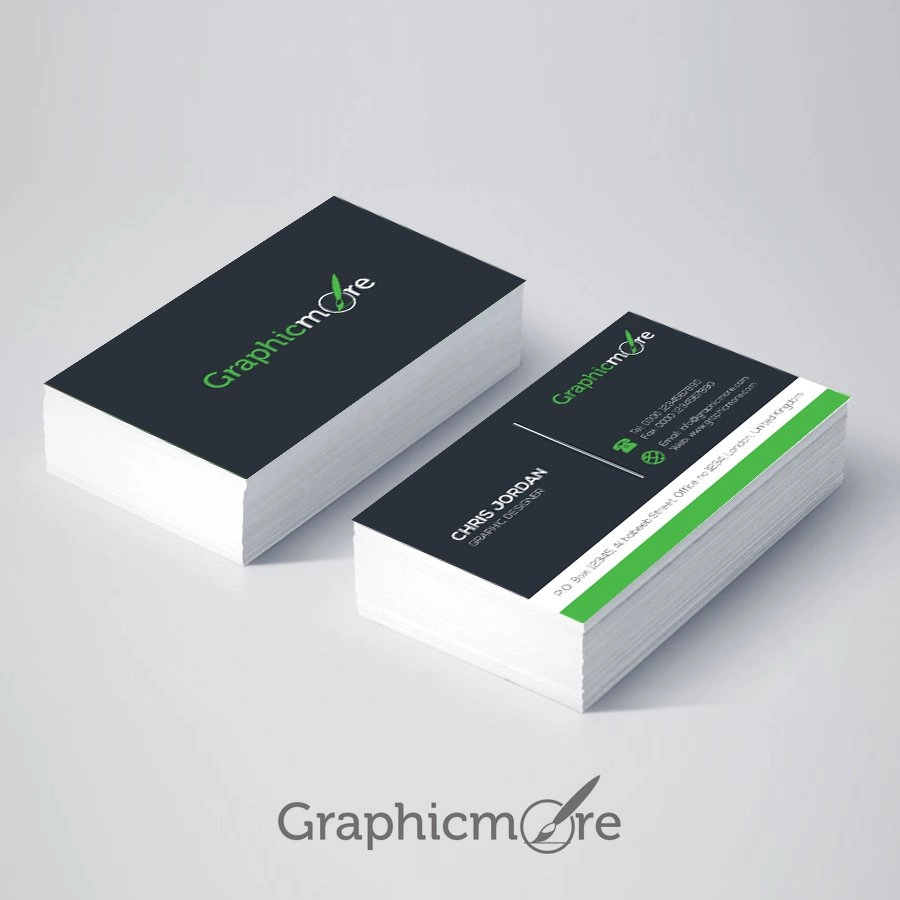 Stylish Business Card Template Design Free AI File