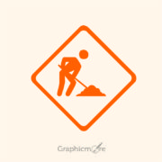 Under Construction Icon Design Free Vector File by GraphicMore
