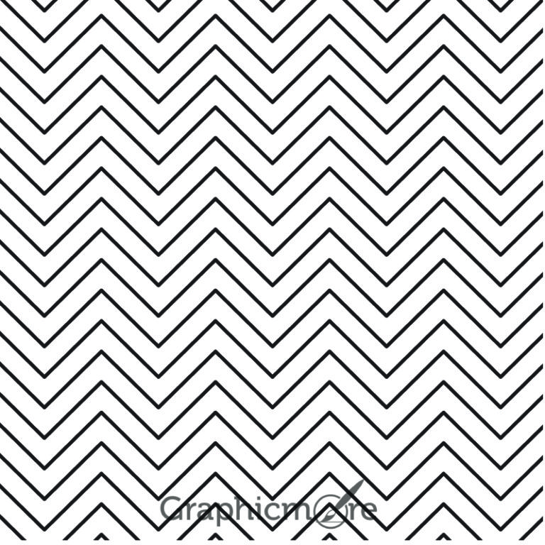 Zig Zag Lines Pattern Design Free Vector File by GraphicMore