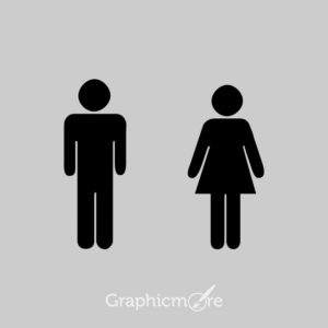 Male Female Toilet Signs Free PSD Templates