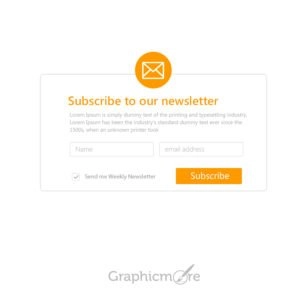 Modern Responsive Newsletter Subsciption Form