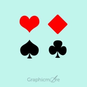 Plying Cards Symbols PSD Templates