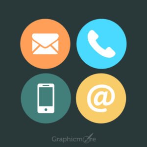 Communication Icons Set Design Free Vector File