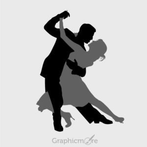 Dancing Couple Silhouette Design Free Vector File