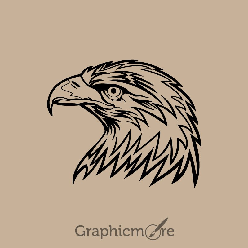 Eagle Head Design Free Vector File