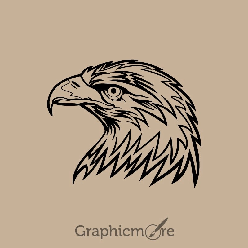 Eagle Head Design Free Vector File