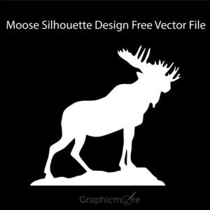 Moose Silhouette Design Free Vector File
