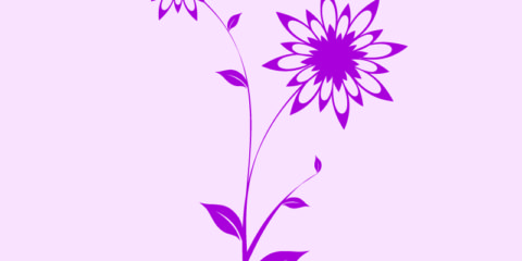 Pink Flower Design Free Vector File