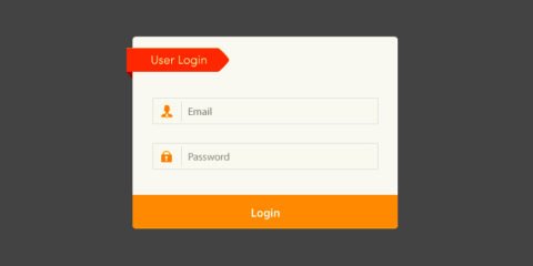 Simple Login Form Design Free PSD File