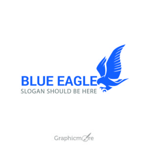 Blue Eagle Sample Logo Design Free Vector File