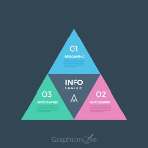 Modern Triangle Design for Infographics Free PSD File