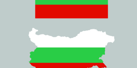 Bulgaria Flag and Map Design Free Vector File