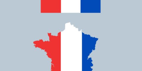 France Flag and Map Design Free Vector File